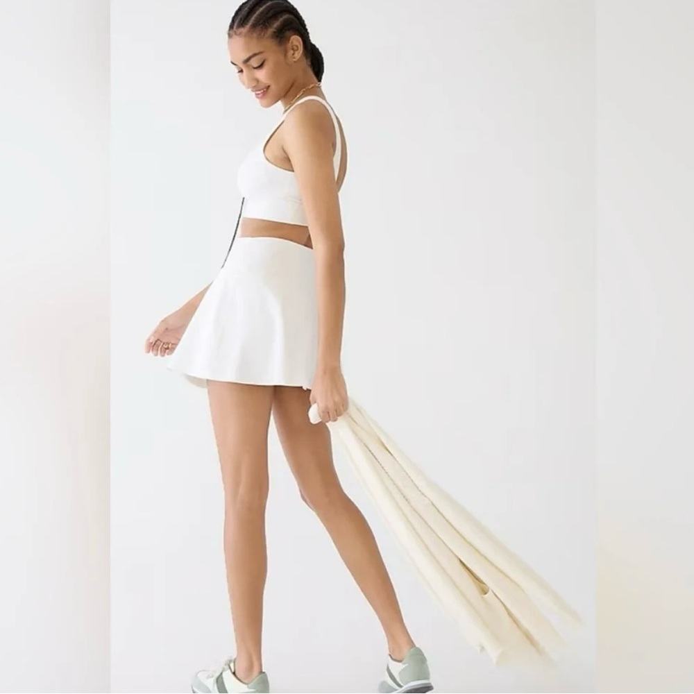 J Crew Active white skort sz L